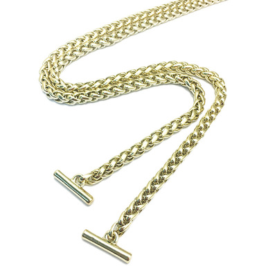 灯笼链包包华体会在线_华体会(中国)
箱包五金配件浅金色BSK链金属孖圆链包包配件直供