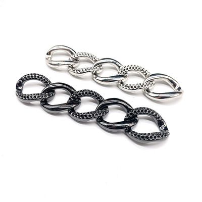 女士包包点钻合金纽链侧身华体会在线_华体会(中国)
 diy斜挎包配件金属挂链定制